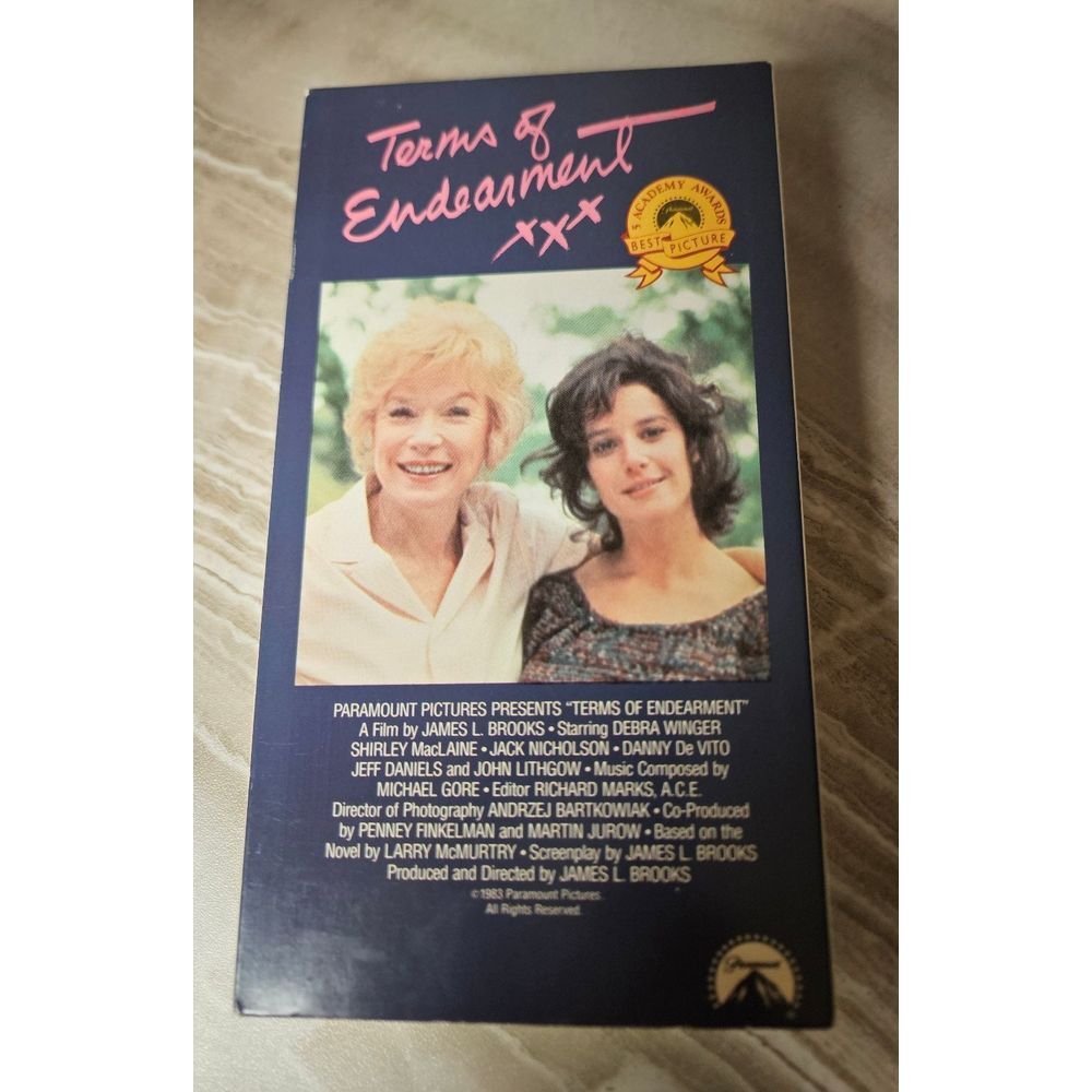 Terms of‎ Endearment VHS fim
